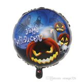 SMR0495-2 Parti Malzemeleri Happy Halloween Balkabağı Folyo Balon 18 inç