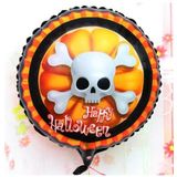 SMR0495-3 Parti Malzemeleri Halloween İskelet Kuru Kafa Folyo Balon 18 inç