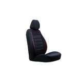 SMRAUTOACCESSORY Peugeot 307 Oto Koltuk Kilifi Gof Siyah-Kirmizi Standart Beden ile uyumlu SMRNM-424