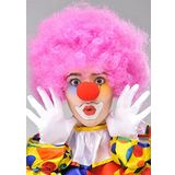 SMRBONUS-BURUN-5 Parti Aksesuar Kıvırcık Afro Bonus Peruk Takma Saç Kırmızı Burun Seti