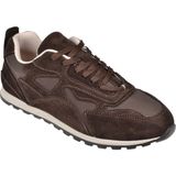 Sms Hakiki Deri Düz Kadın Spor Ayakkabı Sneaker SMS-84144 Kahve Süet