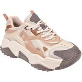 Sms Kadın Spor Ayakkabı Sneaker SMS-65137 Bej Kahve - Bej - Kahve