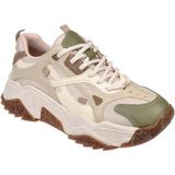 Sms Kadın Spor Ayakkabı Sneaker SMS-65137 Bej Yeşil - Bej - Yeşil