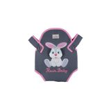 Şmtstyle Tavşan Kabartmalı Kanguru Pembe Kız Bebek Taşıma
