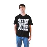 SMW Sketch Mode Oversize Siyah Erkek Tişört – Unisex%100 Pamuk Minimal Streetwear Tshirt – Rahat Kalıp Günlük Giyim