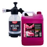 Smx %90 Cilalı Pink Fusion Oto Şampuanı 5 Lt ve 2 Litre Köpük Yapıcı Kimyasal Dayanımlı Basınçlı Pompa