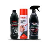 Smx Çok Amaçlı Temizleyici Köpük + Seramik Katkılı Hızlı Ve Pratik Cila + Adet Lastik Parlatma Spreyi
