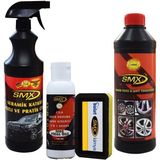 Smx Demirtozu & Jant Temizleyici - Seramik Katkılı Hızlı Cila - 3'ü1 Arada Hare Giderici & Boya Koruma & Cila ( 100 ml )