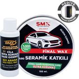 Smx Final Wax 150 Ml + 3\'Ü 1 Arada Cila-Boya Koruma-Hare Giderici 100 Ml + Hediye Takoz Cila Süngeri