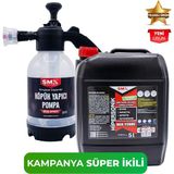 Smx Hipersonik- Dünyanın En Hızlı Temizleyicisi 5 kg Temizleyici ve 2 Litre Köpük Yapıcı Kimyasal Dayanımlı Basınçlı Pompa