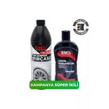 SMX Premium %60 Cilalı Fırçasız Oto Şampuanı 750 ml + +Jel Lastik Parlatıcı 500 Ml + Sünger Hediye