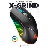 Smx-R43 X-Grind Usb Siyah 6400 Dpi Rgb Led Efektli Gaming Oyuncu Mouse Modern Tasarım 826334