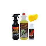 Smx seramik katkılı hızlı ve pratik cila(1lt) / smx %40 cilalı konsantre oto şampuanı(1lt) / cila&boya koruma&hare giderici 3'ü 1 arada + smx oto yıkama süngeri
