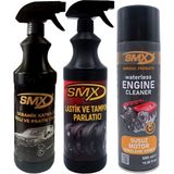 Smx Susuz Motor Temizleme Spreyi / Seramik Cila / Hızlı Cila / Pratik Cila / Lastik Parlatıcı / Tam