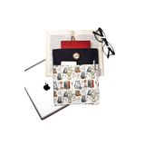 Smyrna Kitap Kılıfı / Tablet Kılıfı / Ebook Kılıfı / Çok Amaçlı Kılıf ( Gri Kediler , Kitaplar )