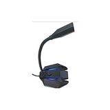 SN-110M Siyah LED Işıklı USB Gaming Oyuncu Masaüstü Mikrofon