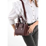 Sn 1425 Kadın Omuz Çantası El Çantası Kol Çantası Günlük - One Size - Bordo