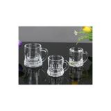 SNA 6 Lı Mini Bardak 55 ML Zemzem Shot Bardağı Kalın Taban Mini Kulplu Tasarım Kahve Yanı Bardağı Mini Bardak