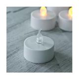 Sna Pilli LED Tealight T-Light Mum Pilli Mum LED Işık Sıcak Sarı Renk Dekorasyon Süsleme Düğün Kına Organizasyon (24) - 0,5 W - Altın
