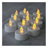 Sna Pilli Led Tealight T-Light Mum Pilli Mum Led Işık Sıcak Sarı Renk Dekorasyon Süsleme Düğün Kına Organizasyon (6) [Enerji Sınıfı A]