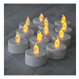 SNA Pilli Led Tealight T-LİGHT MUM PİLLİ MUM LED IŞIK SICAK SARI RENK DEKORASYON SÜSLEME DÜĞÜN KINA ORGANİZASYON (6)