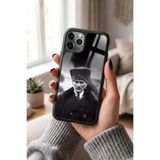 Snacase Apple iPhone 11 Pro ile Uyumlu Mustafa Kemal Atatürk Tasarımlı Glossy Premium Silikon Kılıf, Siyah AppleiPhone11ProMUSTAFAKEMAL_ATATÜRK-2
