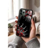 Snacase Apple iPhone 11 Pro ile Uyumlu Otomatik Tüfek Tasarımlı Glossy Premium Silikon Kılıf, Siyah