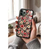 Snacase Apple iPhone 11 Pro ile Uyumlu, Pembe Çiçek Desenleri, Silikon, Glossy Premium Kılıf