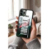 Snacase Apple iPhone 11 Pro ile Uyumlu Türk Bayrağı Tasarımlı Glossy Premium Silikon Kılıf, Siyah AppleiPhone11Pro_1331