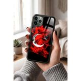 Snacase Apple iPhone 11 Pro ile Uyumlu Türk Bayrağı Tasarımlı Glossy Premium Silikon Kılıf, Siyah AppleiPhone11Pro_1337