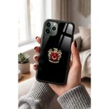Snacase Apple iPhone 11 Pro Max ile Uyumlu Türk Bayrağı Tasarımlı Glossy Premium Silikon Kılıf, Siyah iPhone11ProMax_307