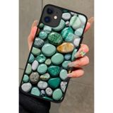Snacase Apple iPhone 11 Uyumlu Yeşil Taş Tasarımlı Glossy Premium Kılıf