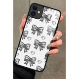 Snacase Apple iPhone 12 ile Uyumlu Atatürk Portre Tasarımlı Glossy Premium Kılıf, Silikon, Siyah AppleiPhone12_252