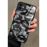 Snacase Apple iPhone 12 ile Uyumlu Atatürk Portreleri Tasarımlı Glossy Premium Silikon Kılıf, Siyah AppleiPhone12_191