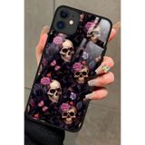 Snacase Apple iPhone 12 ile Uyumlu Atatürk Portreleri Tasarımlı Glossy Premium Silikon Kılıf, Siyah AppleiPhone12_245