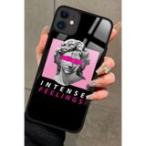 Snacase Apple iPhone 12 ile Uyumlu Atatürk Portresi Tasarımlı Glossy Premium Silikon Kılıf, Siyah AppleiPhone12_220