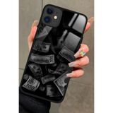 Snacase Apple iPhone 12 ile Uyumlu Atatürk Portresi Tasarımlı Glossy Premium Silikon Kılıf, Siyah AppleiPhone12_266
