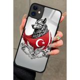 Snacase Apple iPhone 12 ile Uyumlu Atatürk Portresi Tasarımlı Glossy Premium Silikon Kılıf, Siyah AppleiPhone12_276