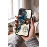 Snacase Apple iPhone 12 ile Uyumlu Korsan Kostüm Tasarımlı Glossy Premium Silikon Kılıf, Siyah