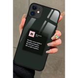 Snacase Apple iPhone 12 ile Uyumlu Küçük Çiçekler Tasarımlı Glossy Premium Silikon Kılıf, Siyah AppleiPhone12_432
