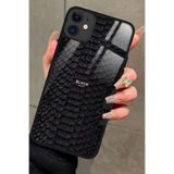 Snacase Apple iPhone 12 ile Uyumlu Mavi Çini Desenleri Tasarımlı Glossy Premium Silikon Kılıf AppleiPhone12_441