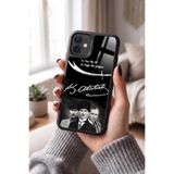 Snacase Apple iPhone 12 ile Uyumlu Mustafa Kemal Atatürk Tasarımlı Glossy Premium Silikon Kılıf, Siyah AppleiPhone12MUSTAFAKEMAL_ATATÜRK-1