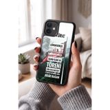 Snacase Apple iPhone 12 ile Uyumlu Türk Bayrağı Tasarımlı Glossy Premium Silikon Kılıf, Siyah AppleiPhone12_1331