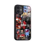 Snacase Apple iPhone 12 Mini ile Uyumlu Türk Bayrağı Tasarımlı Glossy Premium Silikon Kılıf, Siyah AppleiPhone12MİNİ_1330