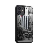 Snacase Apple iPhone 12 Mini ile Uyumlu Türk Bayrağı Tasarımlı Glossy Premium Silikon Kılıf, Siyah AppleiPhone12MİNİ_1584