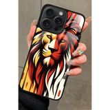 Snacase Apple iPhone 12 Pro Max ile Uyumlu Aslan Tasarımlı Glossy Premium Kılıf, Galatasaray