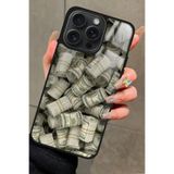 Snacase Apple iPhone 12 Pro Max ile Uyumlu Money Tasarımlı Glossy Premium Kılıf, Çift Katmanlı