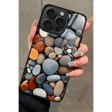 Snacase Apple iPhone 12 Pro Max ile Uyumlu Renkli Taş Tasarımlı Glossy Premium Kılıf