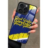 Snacase Apple iPhone 12 Pro Max ile Uyumlu Taraftar Sözü Yazılı Glossy Premium Kılıf, Fenerbahçe, Çift Katmanlı