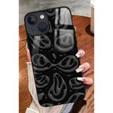 Snacase Apple iPhone 13 ile Uyumlu Atatürk Portresi Tasarımlı Glossy Premium Silikon Kılıf, Siyah AppleiPhone13_194